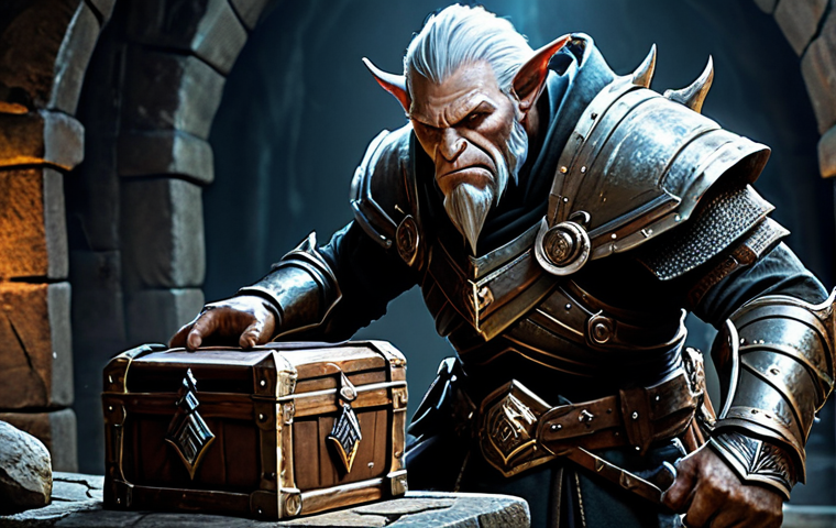 **

A determined Lineage character, fully clothed in appropriate fantasy armor, battling a large, fearsome monster guarding a treasure chest in a dark, atmospheric dungeon. The character is using skills effectively. Perfect anatomy, correct proportions, natural pose, well-formed hands, proper finger count, natural body proportions. Safe for work, appropriate content, fully clothed, family-friendly, digital painting, high quality.

**